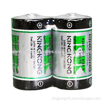 D-sized Carbonic Batteries with 1.5V Voltage, 90g Weight